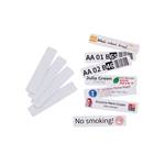 Étiquettes PVC Adhésives 18 x 80 mm, lot de 50 pièces