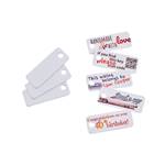 Étiquettes PVC Perforées 18 x 45 mm, lot de 20 pièces